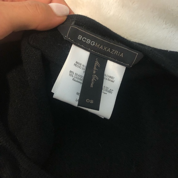 OS Black BCBG MaxAzria poncho - Picture 1 of 2